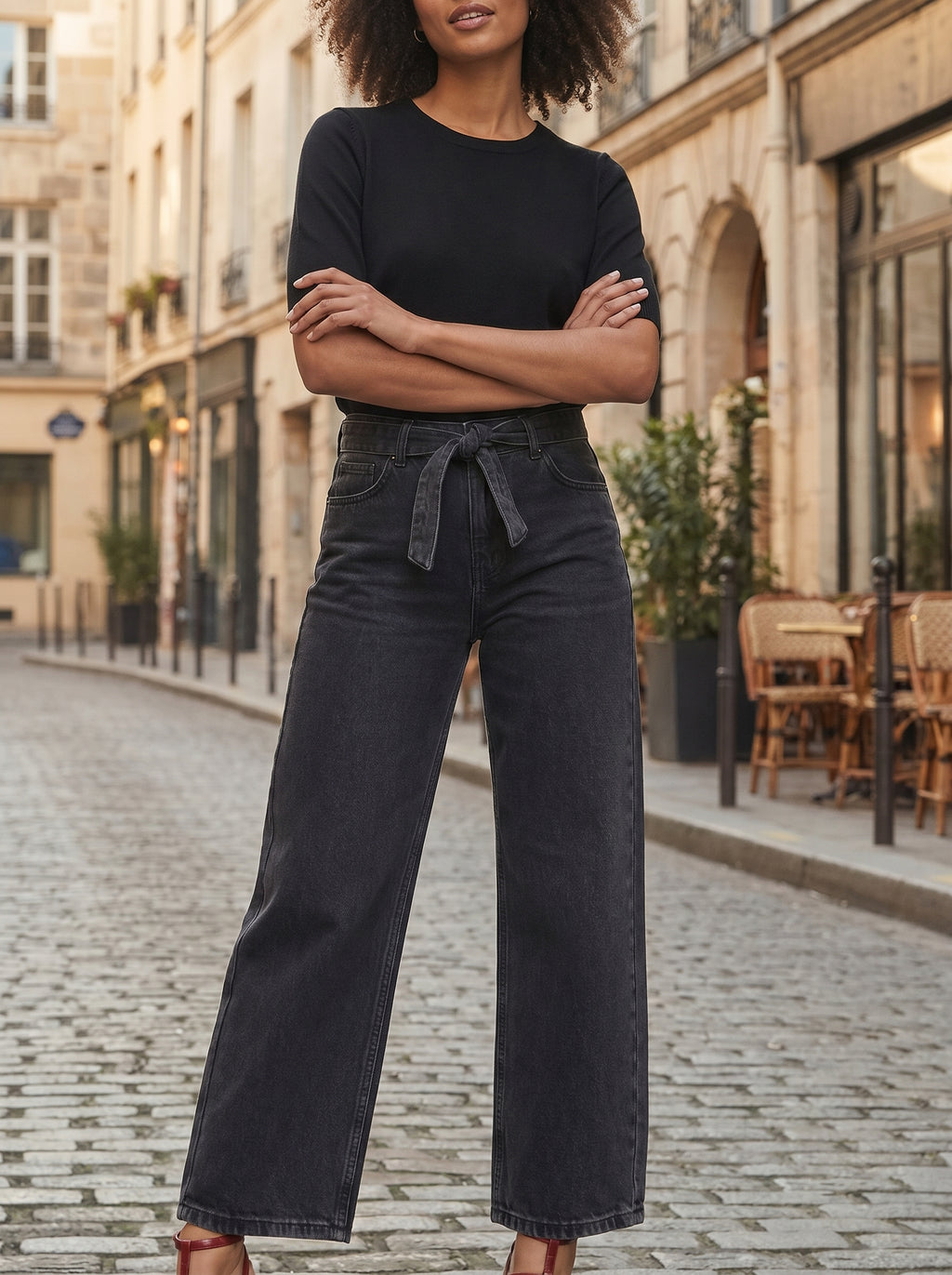 black new pant