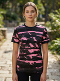 Maglia rosa e nera